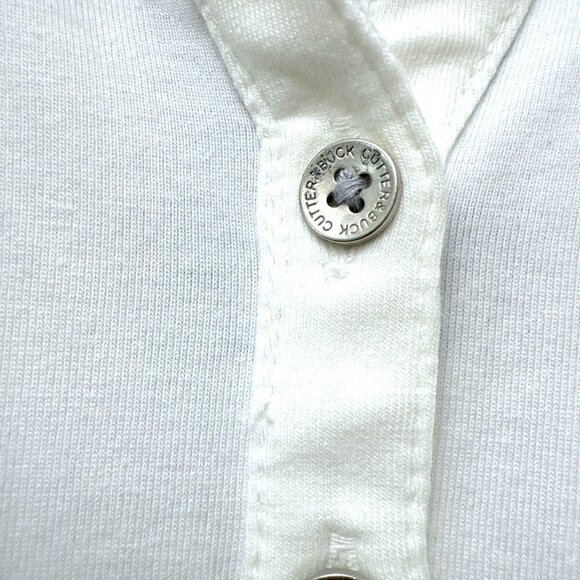 NEW Cutter & Buck White Polo Shirt Womens XXL Elbow Sleeve Drytec Cotton Top NWT - Picture 4 of 13
